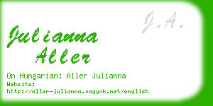 julianna aller business card